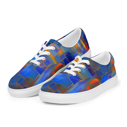 Women's Lace-Up Canvas Shoes - Neoplastique Flow