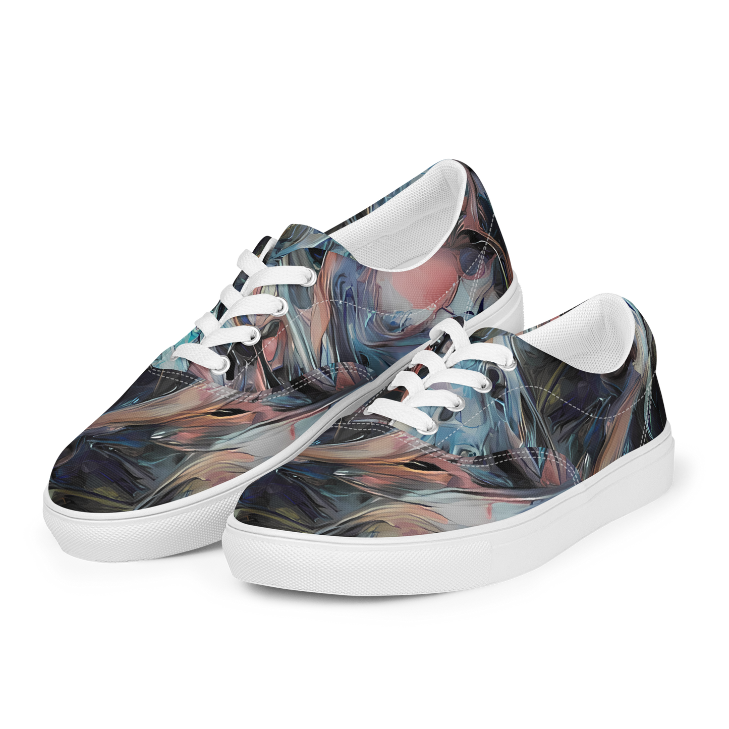 Women's Lace-Up Canvas Shoes - Daydream Cascade