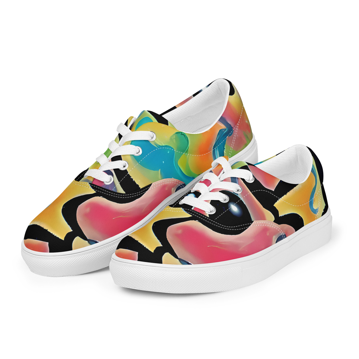 Men's Lace-Up Canvas Shoes - Midday Mirage