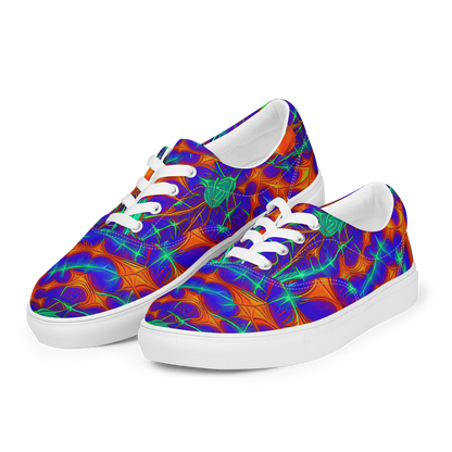 Women's Lace-Up Canvas Shoes - Nebula Tides