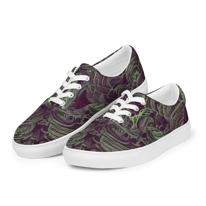 Women's Lace-Up Canvas Shoes - Knab Whorls