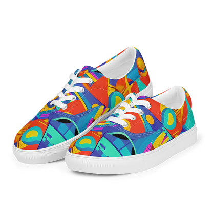 Women's Lace-Up Canvas Shoes - Blast of Color