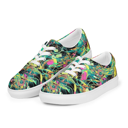 Women's Lace-Up Canvas Shoes - Cyborg Whirl