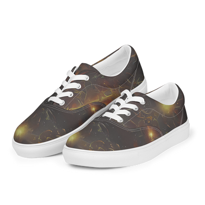 Women's Lace-Up Canvas Shoes - Quantum Illusions