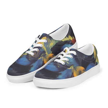 Women's Lace-Up Canvas Shoes - Vivid Visage