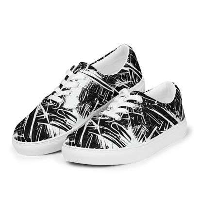 Men's Lace-Up Canvas Shoes - Ferriss Fractals