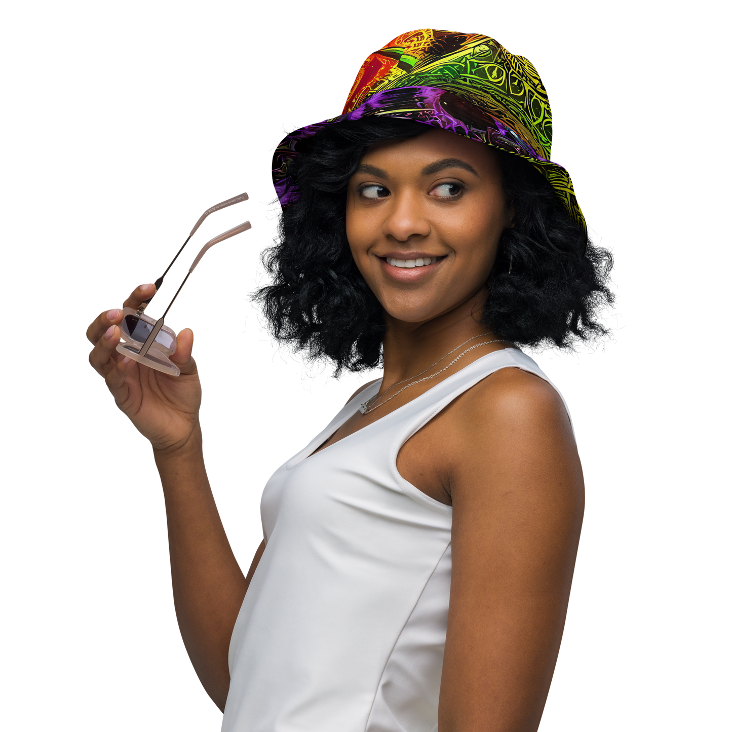 Reversible Bucket Hat - Neon Glyphworks