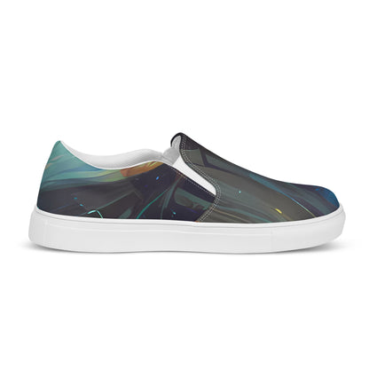 Women's Slip-On Canvas Shoes - Spectral Vortex