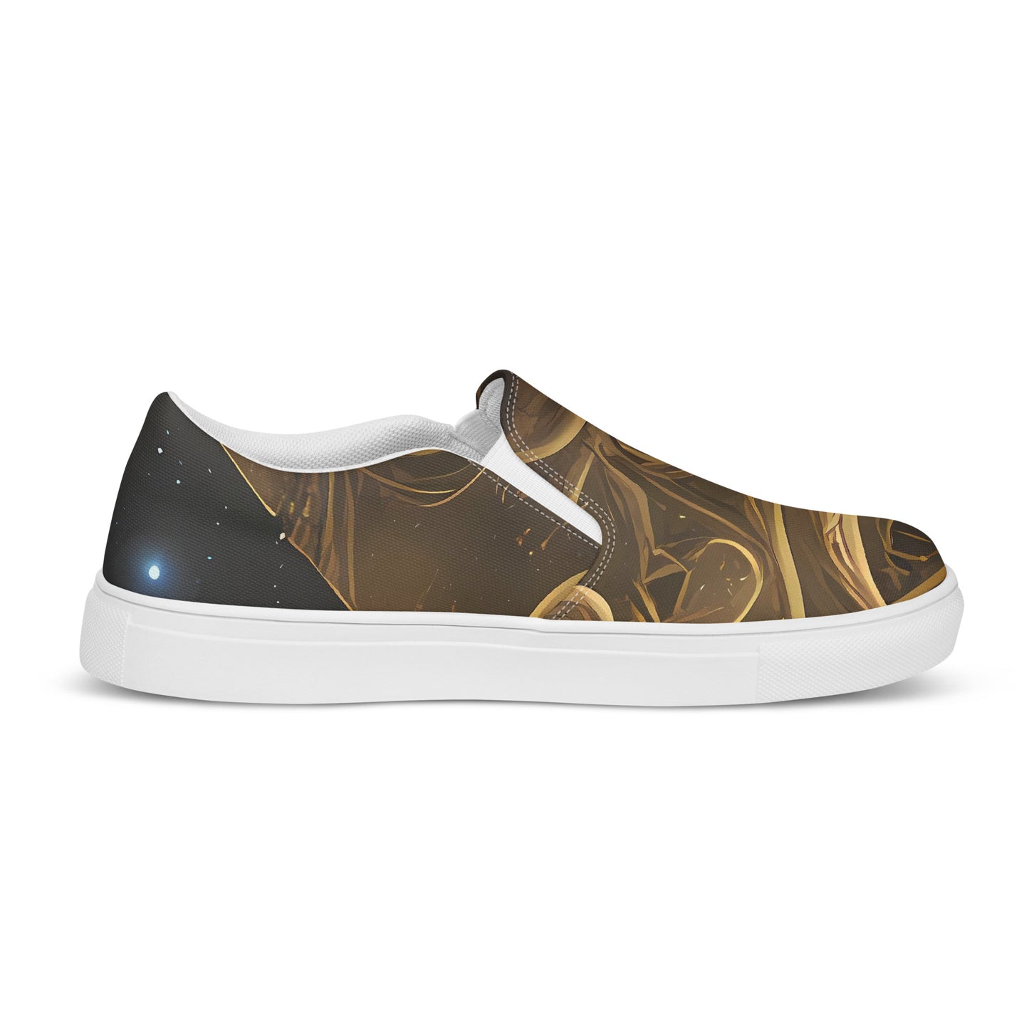 Women's Slip-On Canvas Shoes - Gilded Reverie