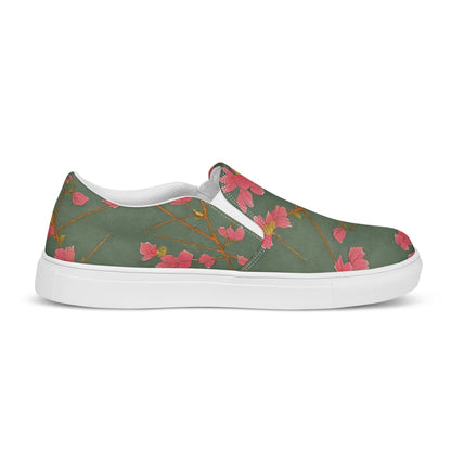Women's Slip-On Canvas Shoes - Petal Symphony