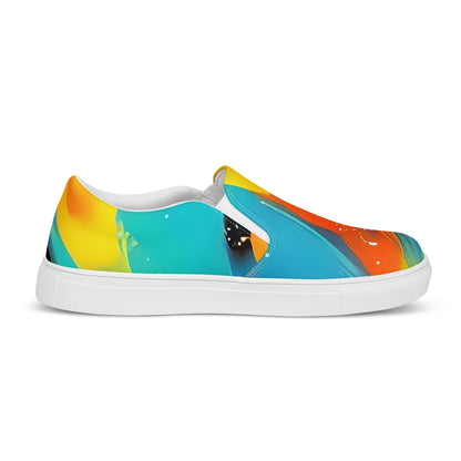 Women's Slip-On Canvas Shoes - Solar Swoosh