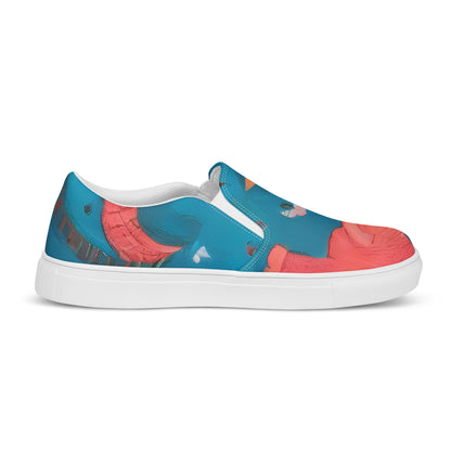 Women's Slip-On Canvas Shoes - Jurassic Jive