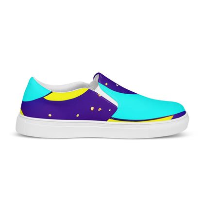 Women's Slip-On Canvas Shoes - Stellar Swirl