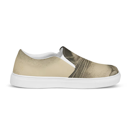 Women's Slip-On Canvas Shoes - Feline Symphony
