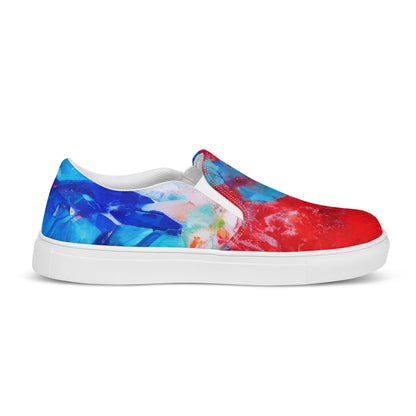 Women's Slip-On Canvas Shoes - Eclectic Breeze