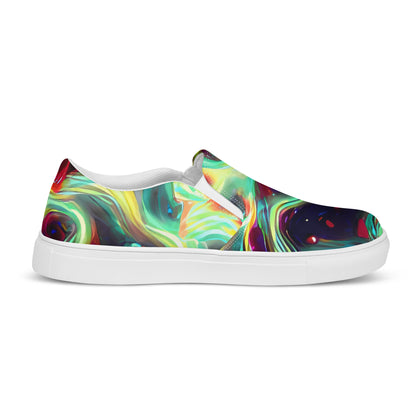 Women's Slip-On Canvas Shoes - Chimeric Currents