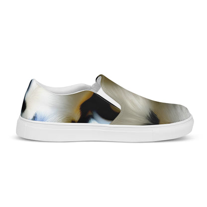 Women's Slip-On Canvas Shoes - Feline Fancy
