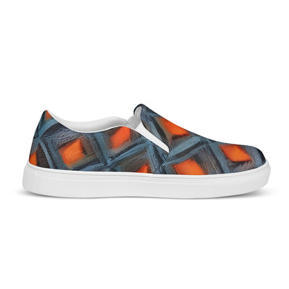 Women's Slip-On Canvas Shoes - Ember Entwined