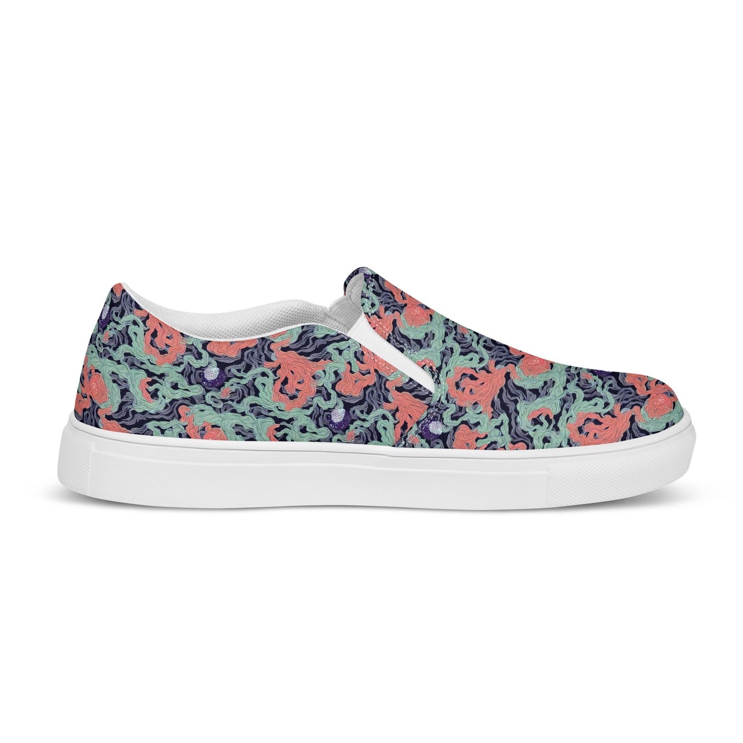 Women's Slip-On Canvas Shoes - Cosmic Coral