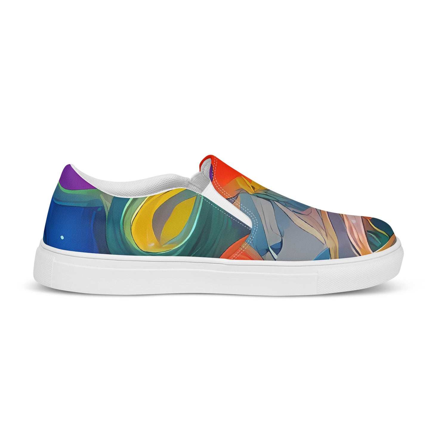 Women's Slip-On Canvas Shoes - Vivid Tangle