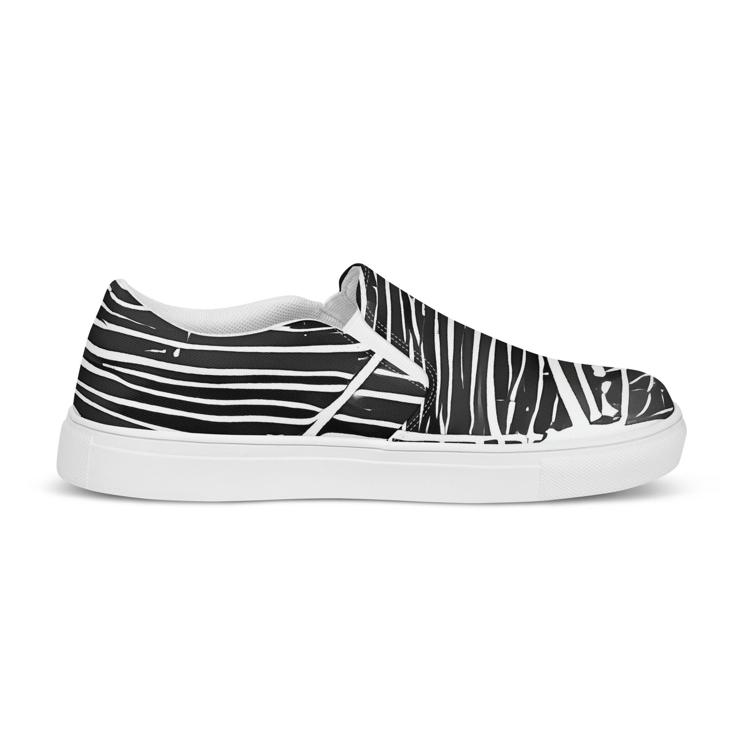 Women's Slip-On Canvas Shoes - Silver Echo