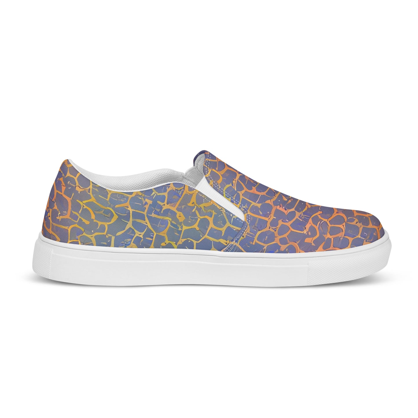 Women's Slip-On Canvas Shoes - Martian Gridlock