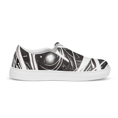 Women's Slip-On Canvas Shoes - Twilight Vortex