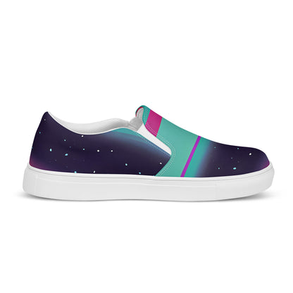 Women's Slip-On Canvas Shoes - Astro Pop