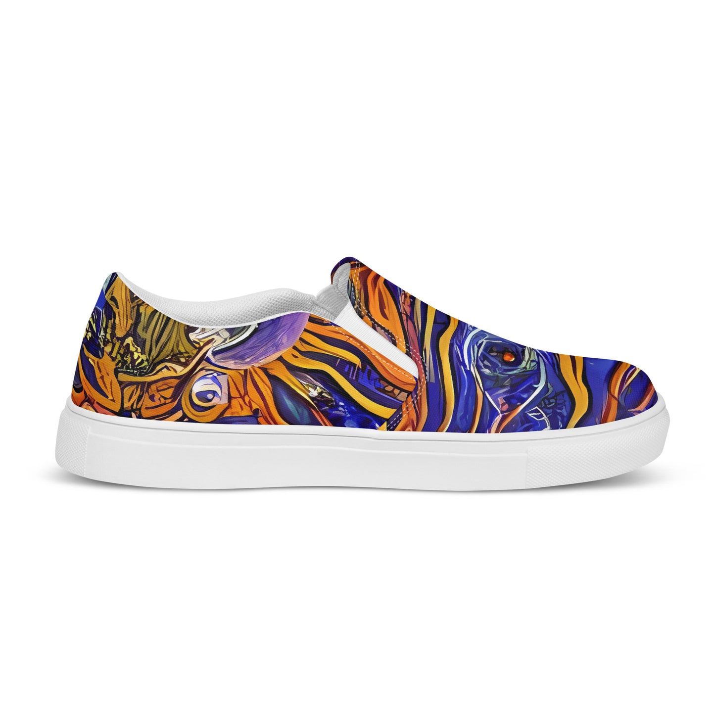 Women's Slip-On Canvas Shoes - Mantegna Swirl