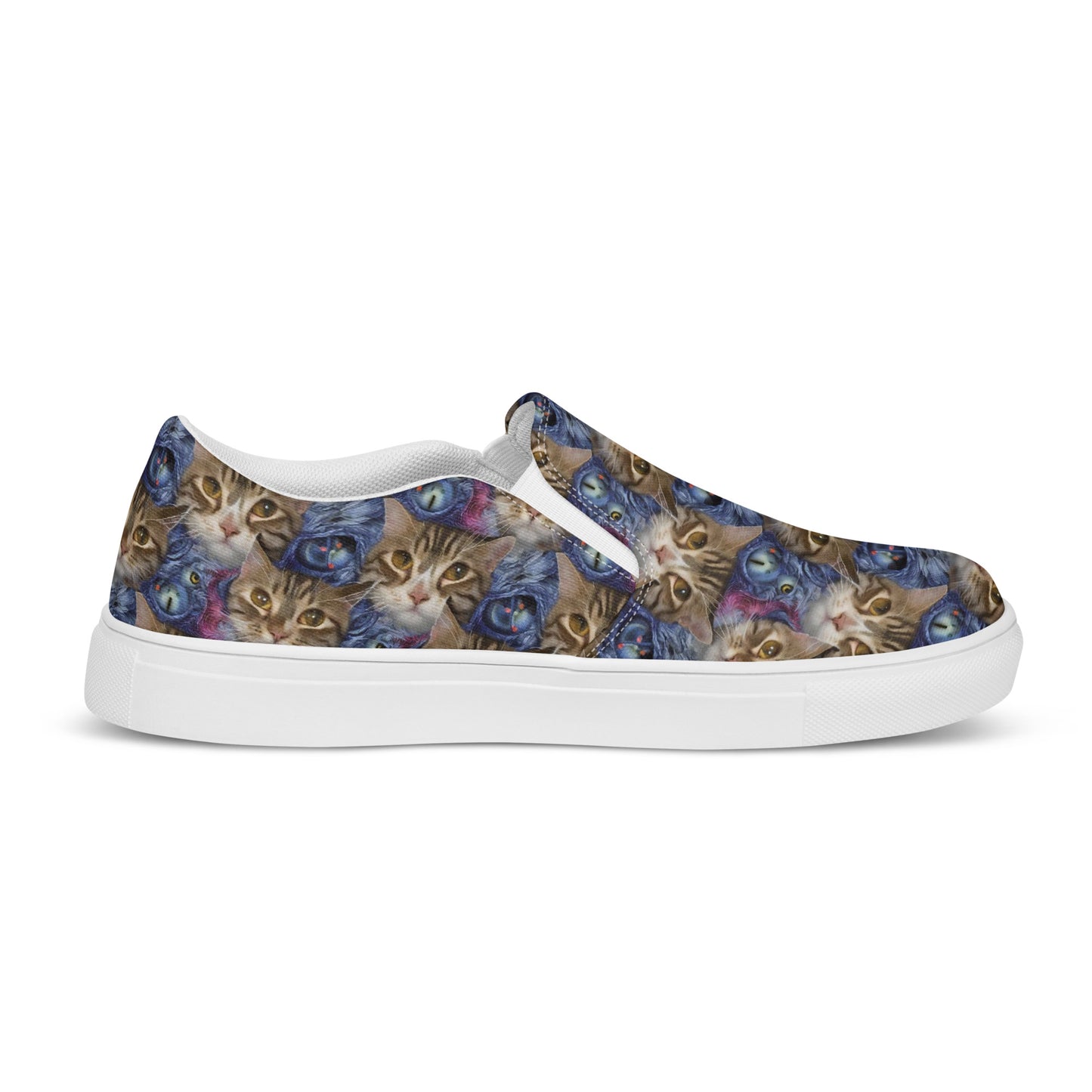 Women's Slip-On Canvas Shoes - Feline Fantasy