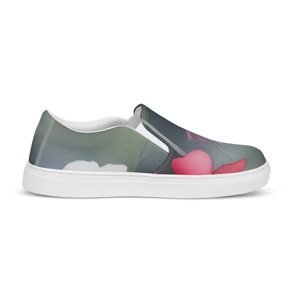 Women's Slip-On Canvas Shoes - Petal Reverie