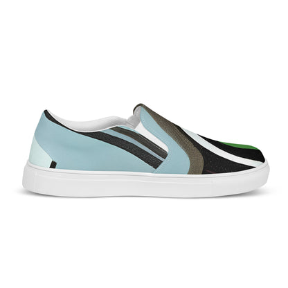 Women's Slip-On Canvas Shoes - Circuit Vision