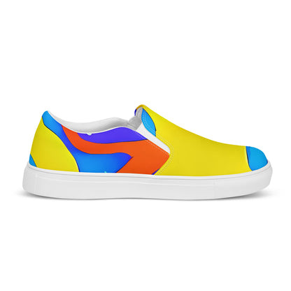 Women's Slip-On Canvas Shoes - Elmyr's Enigma