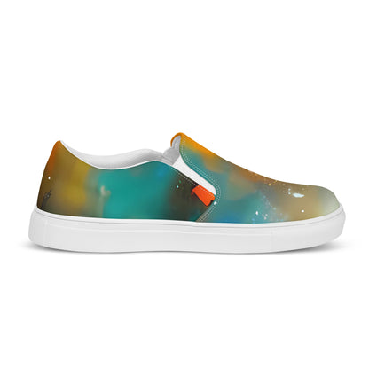 Women's Slip-On Canvas Shoes - Abstract Tapestries