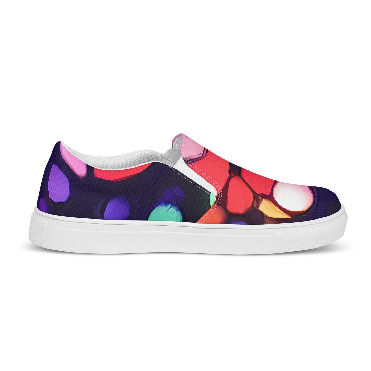 Women's Slip-On Canvas Shoes - Bubble Fantasia