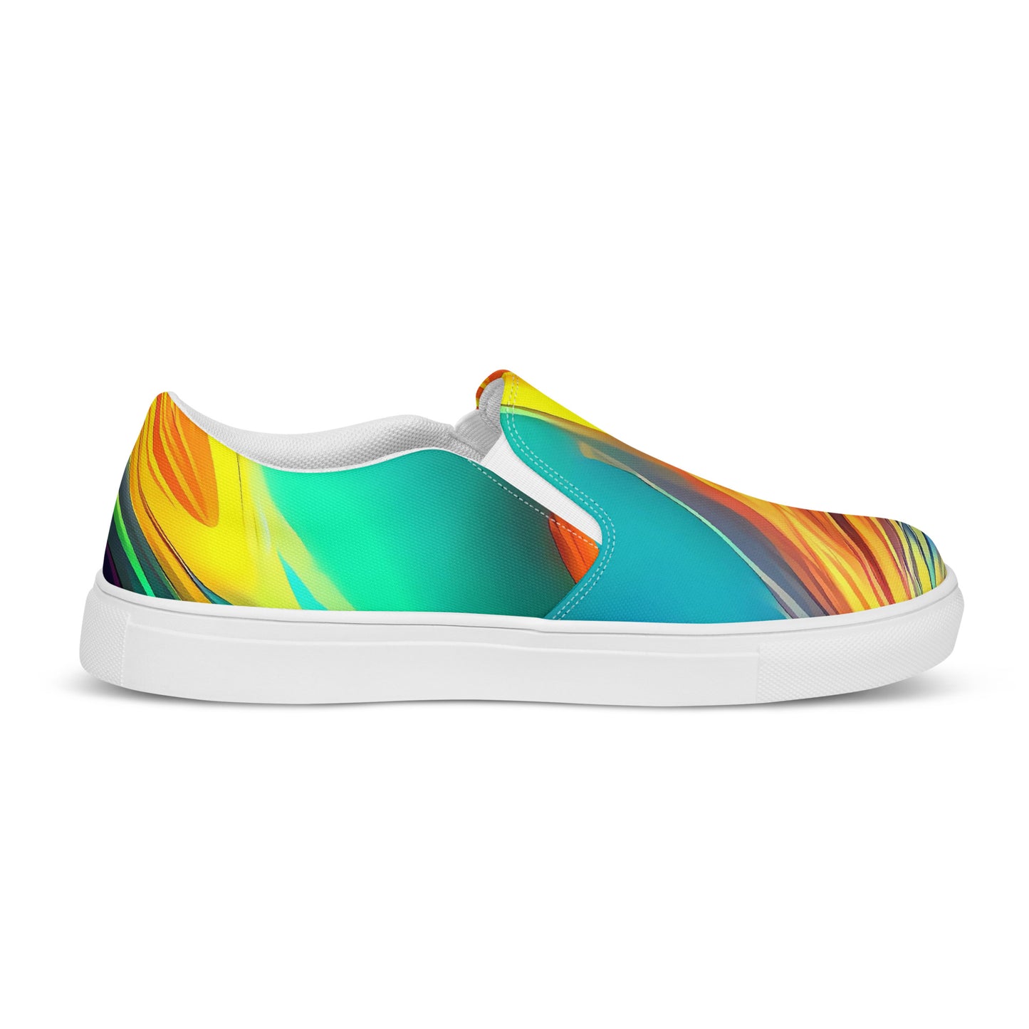 Women's Slip-On Canvas Shoes - Flameflow Artistry