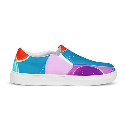 Women's Slip-On Canvas Shoes - Cosmic Delight