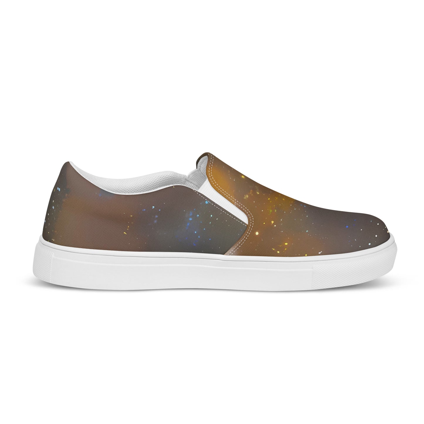 Women's Slip-On Canvas Shoes - Gilded Galaxies