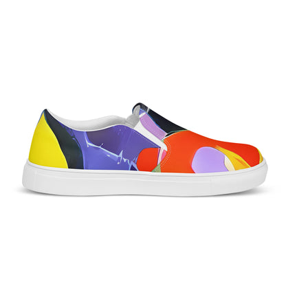 Women's Slip-On Canvas Shoes - Galactic Gala