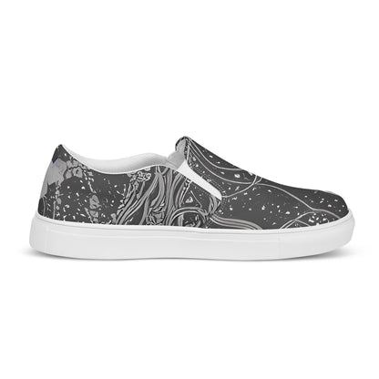 Women's Slip-On Canvas Shoes - Nebula Wanderers