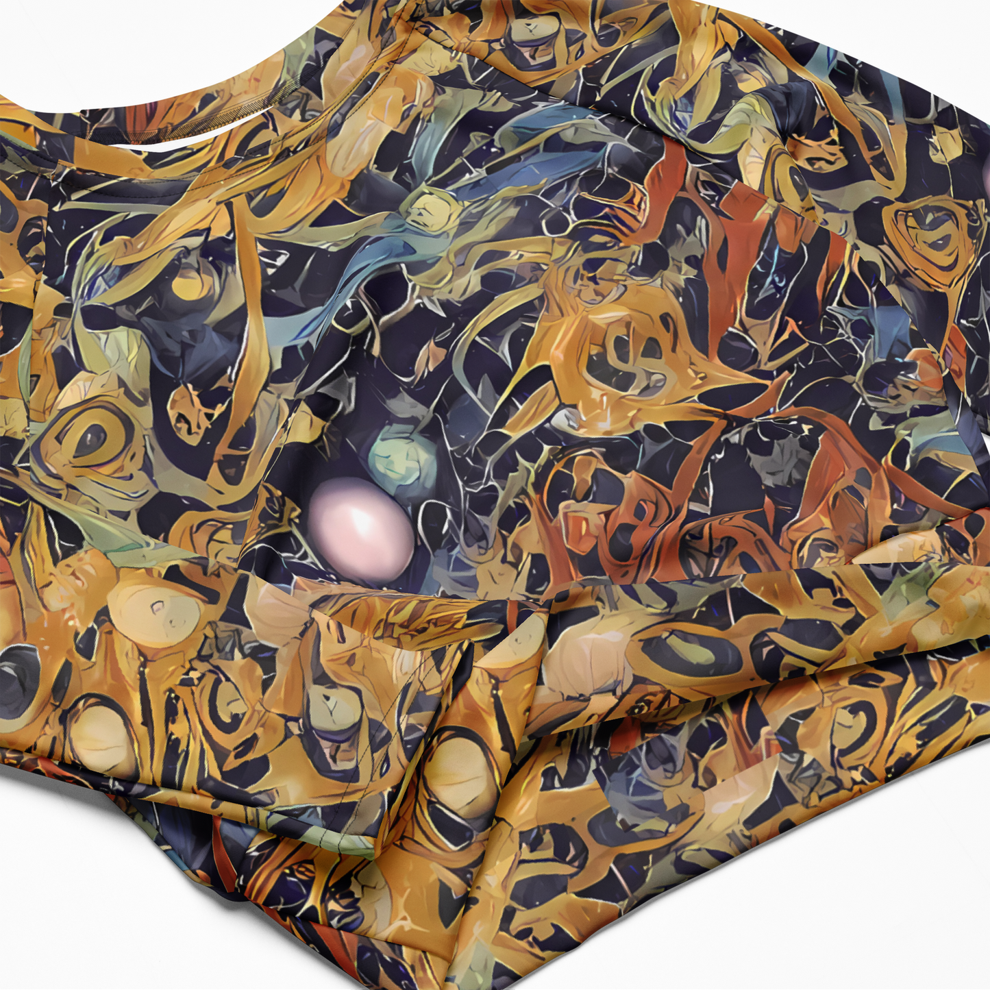 Long Sleeve Crop Top - Quantum Symmetry