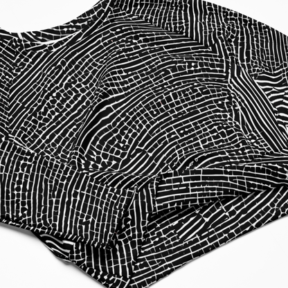 Long Sleeve Crop Top - Zenith Stripes