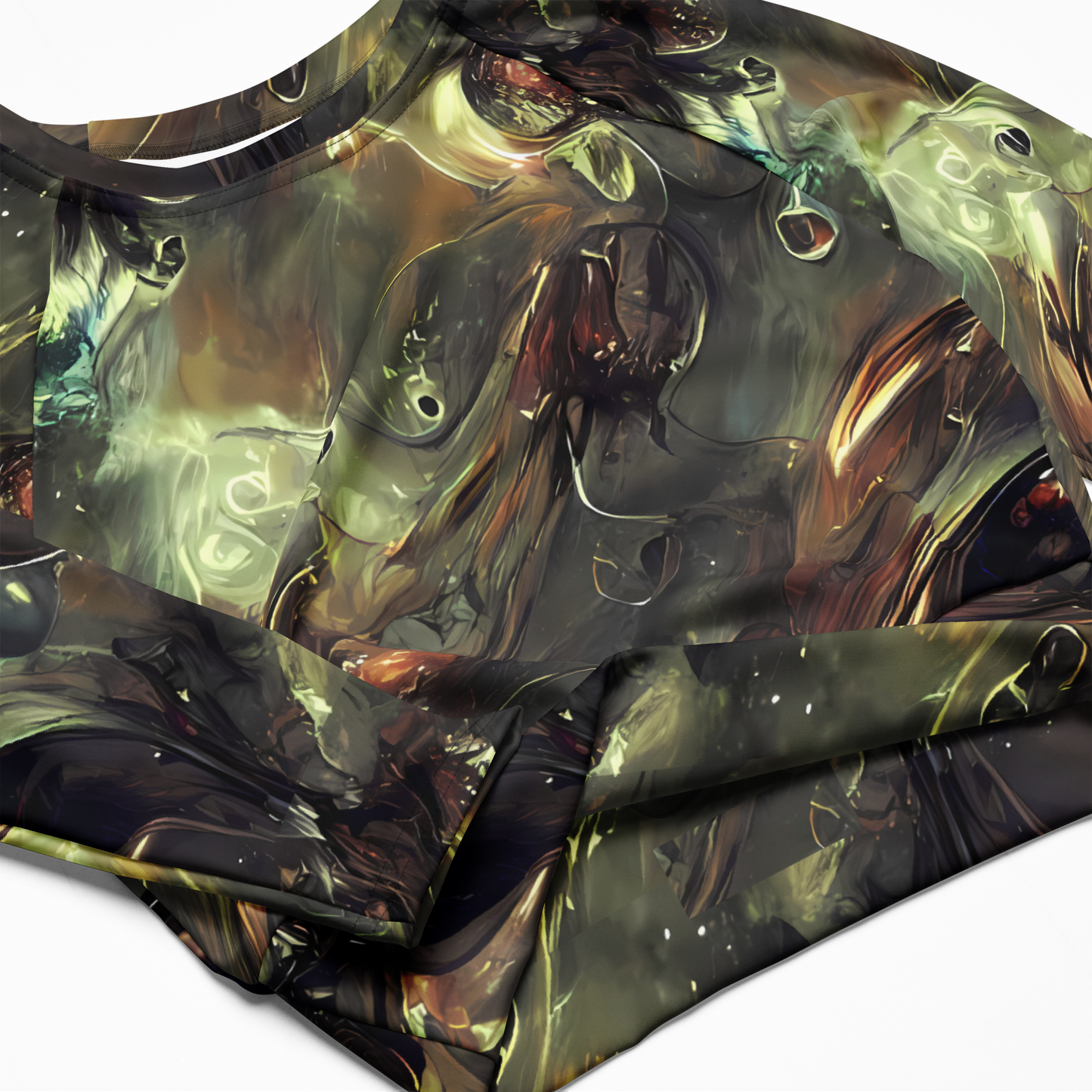 Long Sleeve Crop Top - Chaos Crescendo