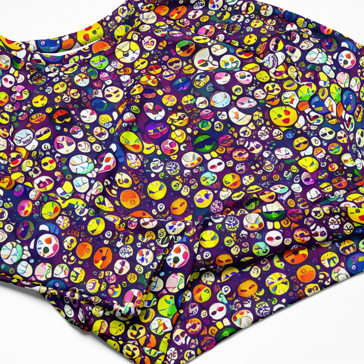 Long Sleeve Crop Top - Mosaic Moods