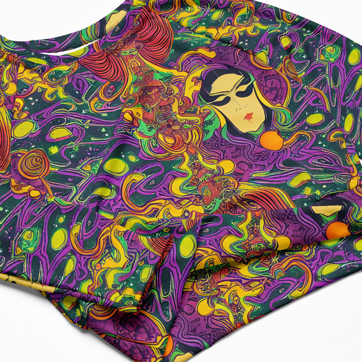 Long Sleeve Crop Top - Odyssey in Color