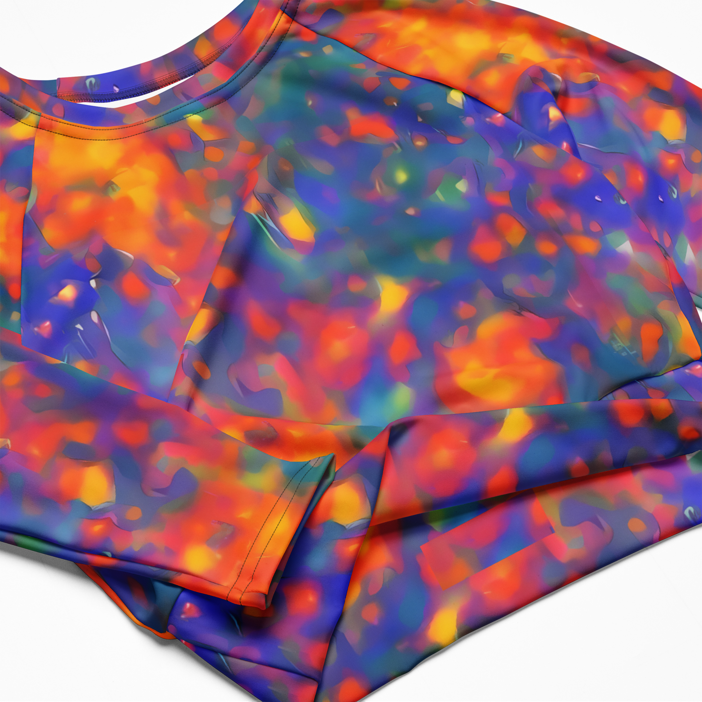 Long Sleeve Crop Top - Nolde Nebula