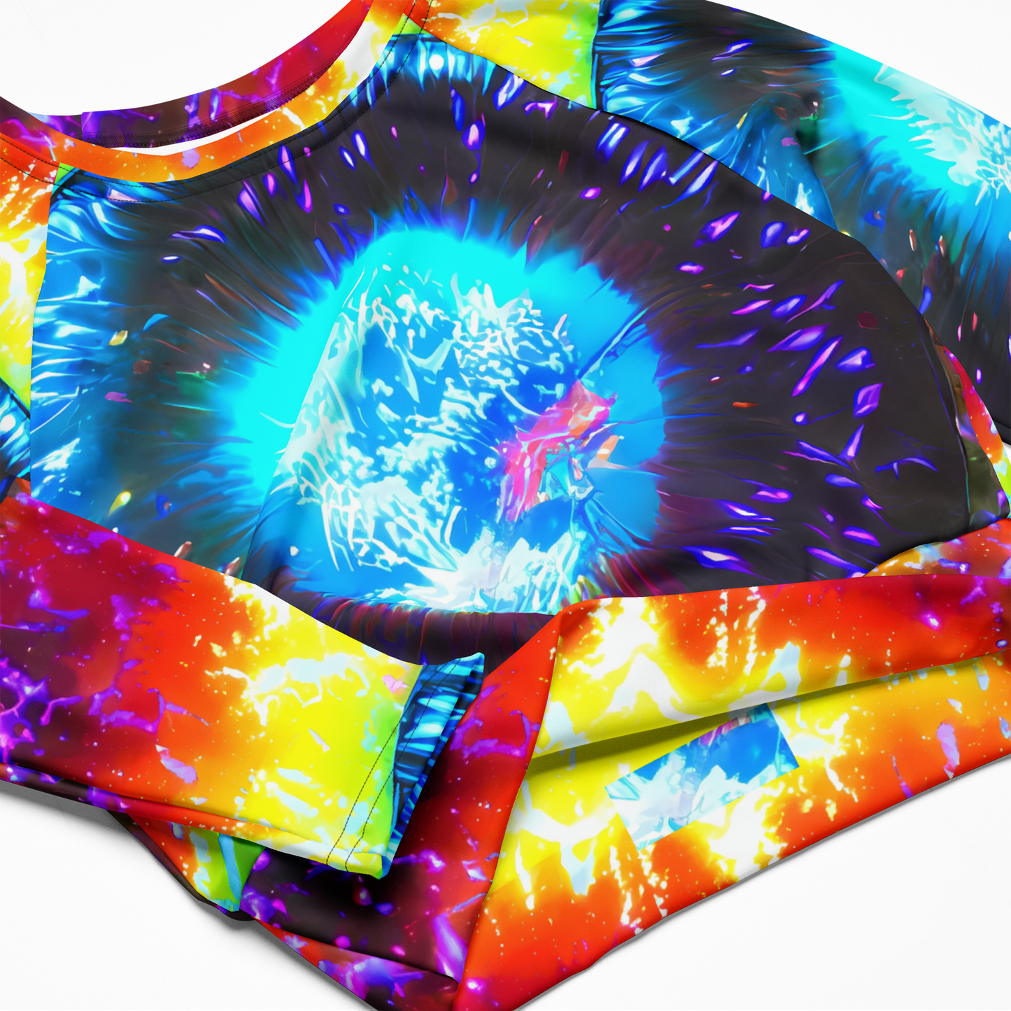 Long Sleeve Crop Top - Vriesian Vortex