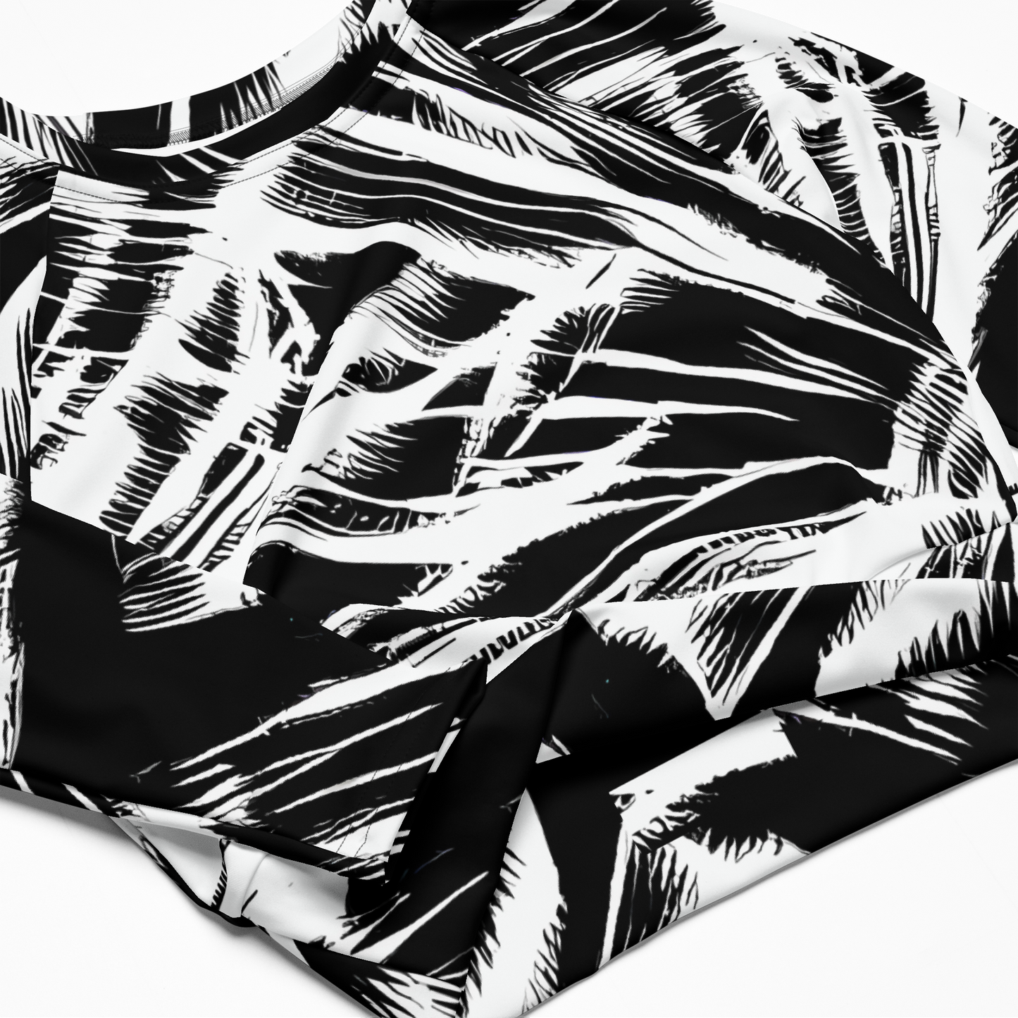 Long Sleeve Crop Top - Silent Thunder