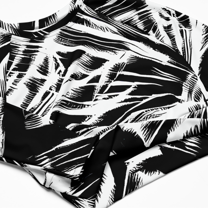 Long Sleeve Crop Top - Silent Thunder