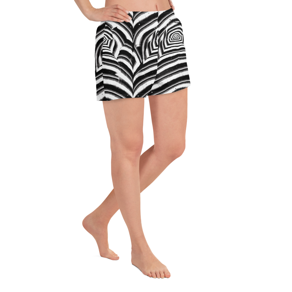 Women’s Athletic Shorts - Dupain Swirl